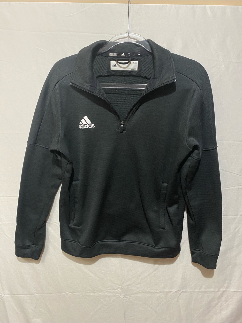 adidas Black Half-Zip Training Pullover